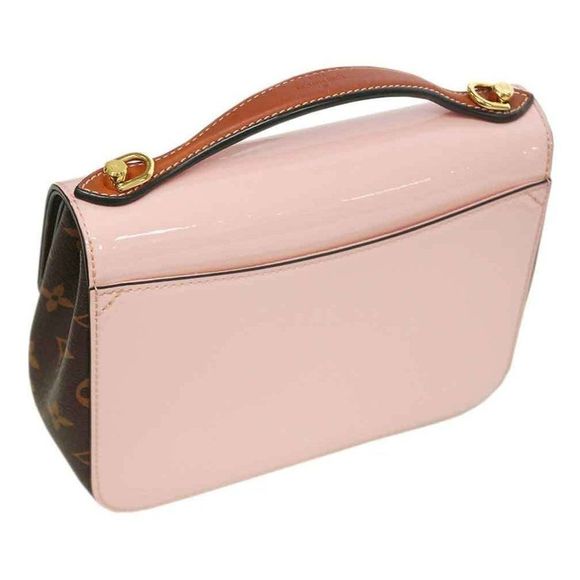 Louis Vuitton Monogram Patent Leather Cherry Wood BB Rose Ballerine Shoulder Bag - Picture 14 of 16